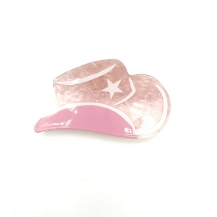 Packed Party Cowgirl Hat Claw Hair Clip, Pink, 1 Piece