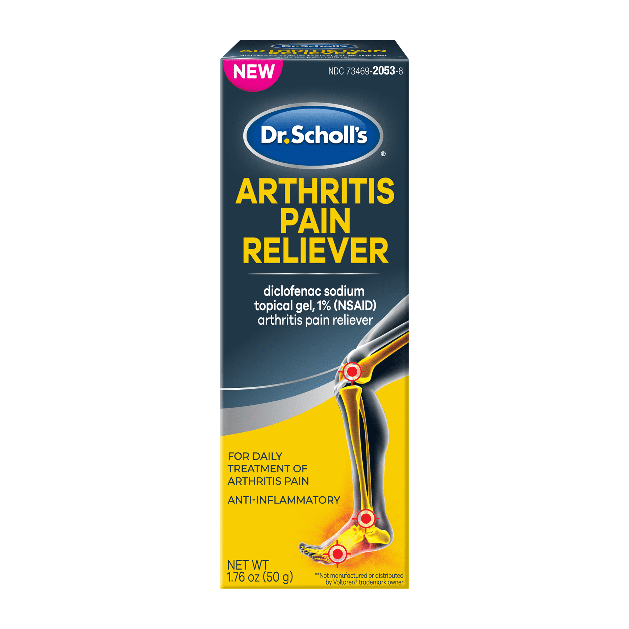 Dr. Scholls Arthritis Pain Reliever, Medicated Gel for Pain, 50 g