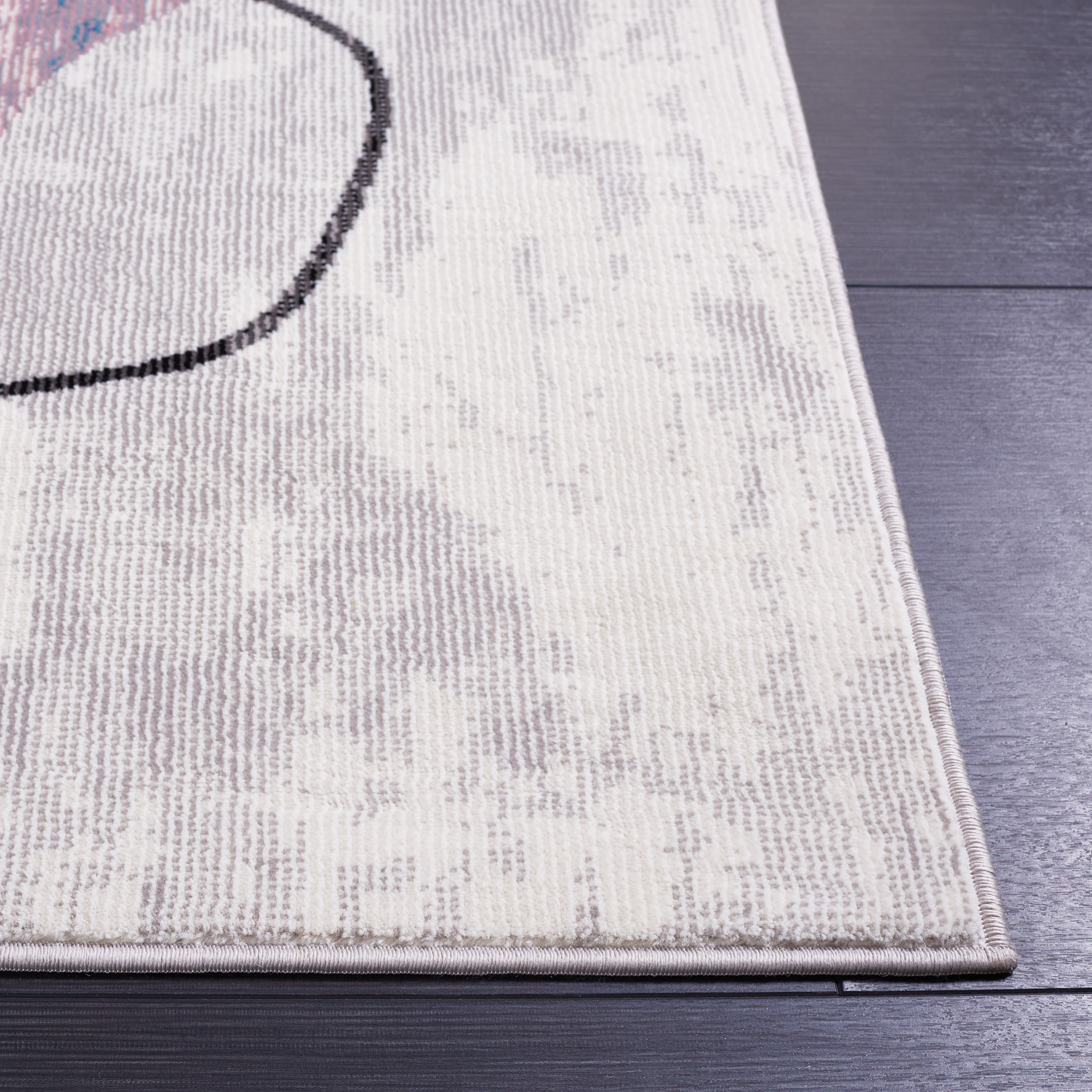 SAFAVIEH Art Studio Jerrie Abstract Area Rug, Ivory/Blue, 3' x 5'
