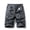 Gray, variant on Mens Cargo Shorts Elastic Waist Work Shorts Relaxed Fit Casual Summer Hiking Shorts with Multi Pockets Size 30-40