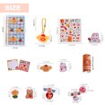 thumbnail image 2 of Mini Binder with Cash Envelope - Cute pattern binder wallet, Cash Organizer, Mini 6 ring binder,style:style4;, 2 of 5