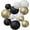 black-gold-ivory white, variant on Paper Lanterns 12 Pcs Assorted Size of 6" 8" 10" 12" Chinese Round Paper Hanging Decorations Ball Lanterns Lamps for Home Decorations, Parties, Weddings,Christmas, and Halloween