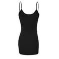 thumbnail image 3 of Emmalise Women Camisole Built in Bra Wireless Fabric Support Long Layering Cami, Medium, 3Pk HthGray, Black, White, 3 of 6