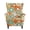 Groovy Hippie Flower Orange, variant on SEANATIVE Anti-slip Wingback Chair Slipcover 2 Piece Wing Chair Cover Soft Stretchy Armchair Cover Washable Stain-Resistant Dust-Proof Furniture Protector with Elastic Bottom, Floral Print Beige