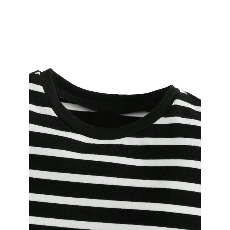 Black and white striped shirt walmart sales