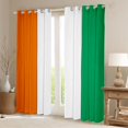 thumbnail image 2 of Manfei Flag Of Ivory Coast Kitchen Curtains,Orange White Green Black Out Curtains Pack of 2 (42x63 Each), 2 of 7