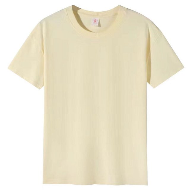 Sélectionné Chemise à Manches Courtes en Coton Pur Col Rond Parent-Enfant, Haut Ample de Sport Décontracté pour Fête