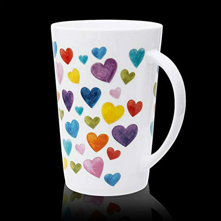 Stonelainy Heart Shaped Mugs for Coffee Cute Ceramic Coffee Mug