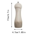 thumbnail image 3 of Hilingoto Ceramic 6-Inch Pepper Grinder Pepper Sea Salt Manual Grinder High-Value Seasoning Bottle Barbecue Tool White, Condiment Dispenser, A Seasoning Bottle, 3 of 4