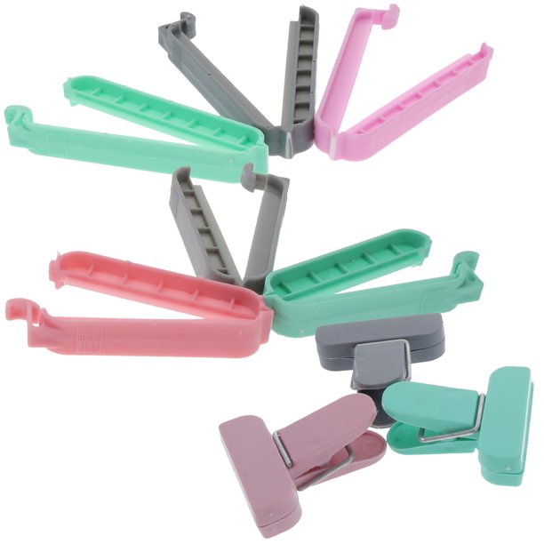 Milisten 36Ud Clips Selladores Para Bolsas De Plástico Pesado Ideal Para Papas Pan Café Y Más