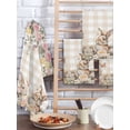 thumbnail image 2 of Watercolor Easter Kitchen Dish Towels for Drying Dishes Set of 2, Cute Rabbits Flowers Butterfly Orange Plaid Waffle Weave Microfiber Hand Tea Bathroom Towels Quick Dry & Absorbent Towel 15.7x23.6, 2 of 7