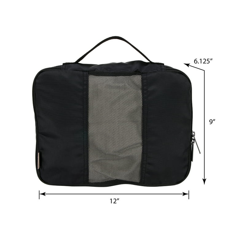 BTL 4-Piece Compression Packing Cubes, Black photo 2