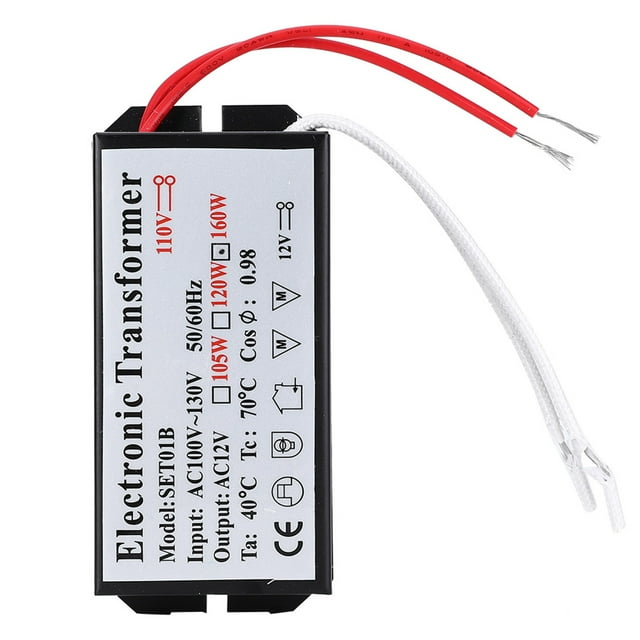 Convertidor de voltaje, transformador electrónico de 110 V a 12 V, controlador de fuente de alimentación, transformador electrónico Vto V, eficiencia óptima