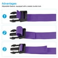 thumbnail image 4 of 1x40 Inch Utility Strap with Buckle Polyester Belt for Packing (Purple, 2 Pack), 4 of 5