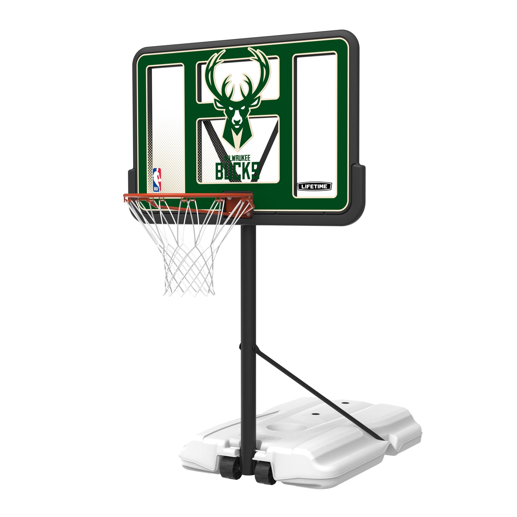 Lifetime NBA Milwaukee Bucks Poolside Basketball Hoop, Outdoor