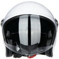 thumbnail image 5 of Open Face Motorcycle Helmet with Removable Visor ECE 22.06 Approved Half Casco Fit Men Women ATV Moped Scooter, 5 of 8