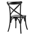 thumbnail image 3 of Modway Gear Modern Style Elm Wood Dining Side Chair in Black Finish, 3 of 10