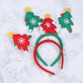 thumbnail image 3 of 4 Pcs Noël Cheveux Partie Bandeau Noël Forme Arbre Printemps Conception Carnaval Fournitures Belle Fête pour les Enfants (Rouge, Vert Style), 3 of 5