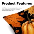 thumbnail image 2 of Maple Ieaf Pumpkin Throw Pillow Covers Set of 2 - 16x16, 18x18, 20x20 Inches - Unique Patterns - Ideal for Bed Pillow, Throw Pillows for Various Occasions, 2 of 6