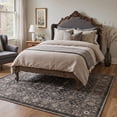 thumbnail image 2 of KUETH 2x6 Machine Washable Traditional Persian Runner Rug, Soft Low Pile Non Slip Backing Rug Runner, NOIR Rug for Hallway Kitchen Bedroom, 2 of 5