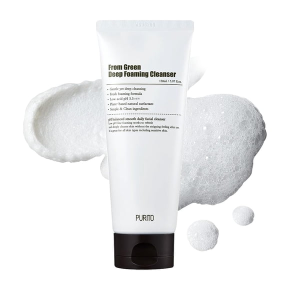 Limpiador PURITO From Green Deep Foaming, 150 ml, pH 5.5, vegano