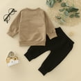thumbnail image 5 of Gibobby Conjunto de pantalones para niños Niño invierno manga larga Color sólido Tops pantalones niños 2 uds traje trajes prendas de vestir(Negro,2-3 Años), 5 of 5