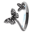 thumbnail image 3 of Up to 65% Off Butterfly Ring Personality Full Diamond Butterfly Geometric Metal Open Ring Jewelry Necklace Rings Earring Jewelry on Clearance, 3 of 6