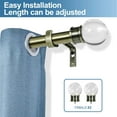 thumbnail image 2 of Urbanest Single Curtain Rod and Hardware Set, 2 of 6