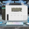 thumbnail image 2 of ATTACK SHARK R82 HE Rapid Trigger 75% Wired Gaming Keyboard Magnetic Switch With 0.005mm RT Accuracy, Support RT/Snap Tap/DKS/MT/TGL For PC Mac PS4 PS5 Xbox one Switch - White Contours, 2 of 9
