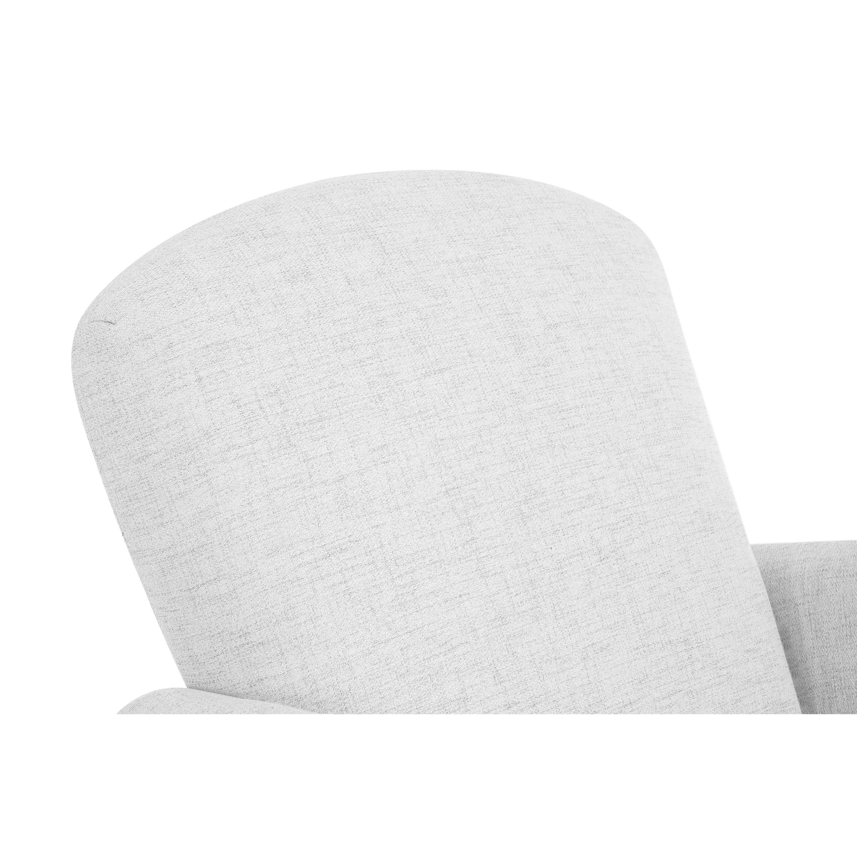 Evolur Vienna Swivel Glider with Ottoman and Nailhead Trim, Greenguard Gold Certified, Made from Sturdy and Sustainable FSC-Certified Wood, Fog Grey