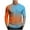 Orange, variant on ZUKMRJPC Men's Crewneck Sweatshirt Gradient Color Casual Long Sleeved Sweatshirts Fall Fashion Soft Comfortable Cotton Pullover Shirts