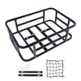 thumbnail image 2 of Almencla Bike Rear Basket Iron Luggage Package Rack Tailstock Holder Bike Cargo Rack Rear A, 2 of 7