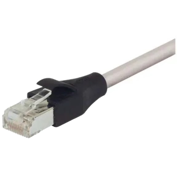 TRD855SCR-40 Network Cable Assembly, Cat 5E,Shielded,RJ45,PVC,Gray