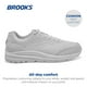 thumbnail image 2 of Zapato para caminar Brooks Addiction Walker 2 para hombre, blanco, extra ancho, 2 of 6