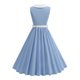 thumbnail image 5 of Faldas de Línea a para las Mujeres Cuello de Muñeca sin Mangas Color Sólido Vestido Maxi de Verano Casual, Faldas de Vestido para las Mujeres No Están Incluidas Aquí, 5 of 8