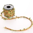 thumbnail image 5 of JingChun 39" Burlap Leaf Ribbon, Braided Decoration Vine Natural Jute Rope Twine with Artificial Leaves for Jungle Wedding Party Home Garden Decor, 5 of 6