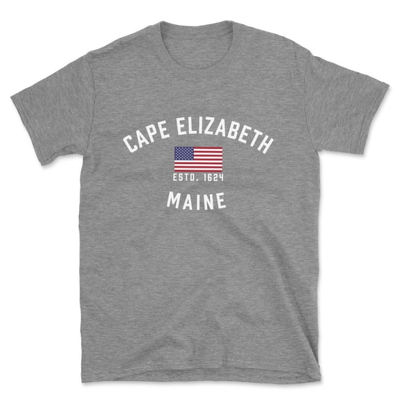 Cape Elizabeth Maine Patriot Men's Cotton T-Shirt