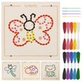 thumbnail image 1 of Kit de costura de madera Lacing Toy Montessori para niños de 1 a 4 años, 1 of 8