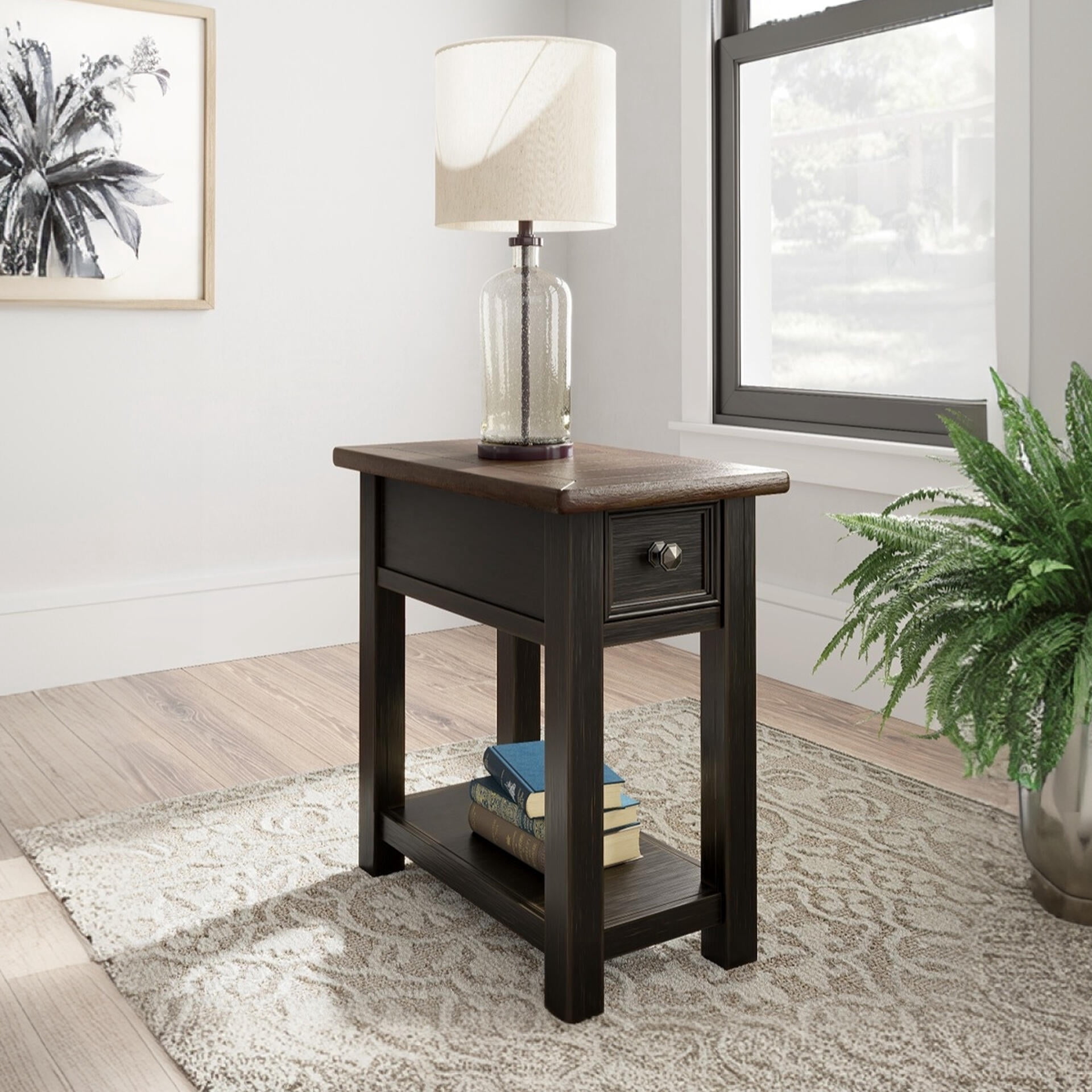 Signature Design by Ashley Casual Tyler Creek Chairside End Table Two-tone