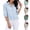 Army Green, variant on Women's Blouse Short Sleeve Button Down Style Comfortable Wear Daily Wear Essential Durable Quality Fashion Forward Yellow L