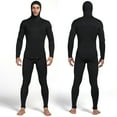 thumbnail image 4 of Trajes de neopreno de natación de 3 mm para hombre, buceo de manga larga con capucha de 2 piezas, 4 of 8