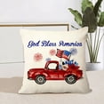 thumbnail image 4 of 4th of July PALIFEUR Pillow Covers, Patriots Pillow Cover 18 x 18 Inch, Indeoendence Day Throw Pillow Covers for Sofa Bedroom Coffice, Gnome Decorative Pillow Case, 4 of 6