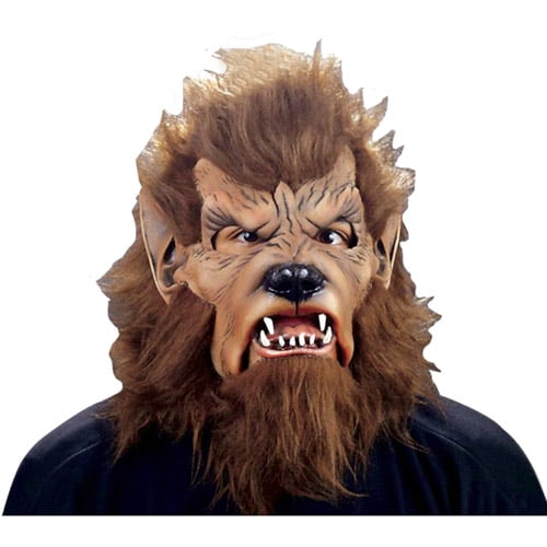 Wolfman Halloween Adult Latex Mask - Walmart.com
