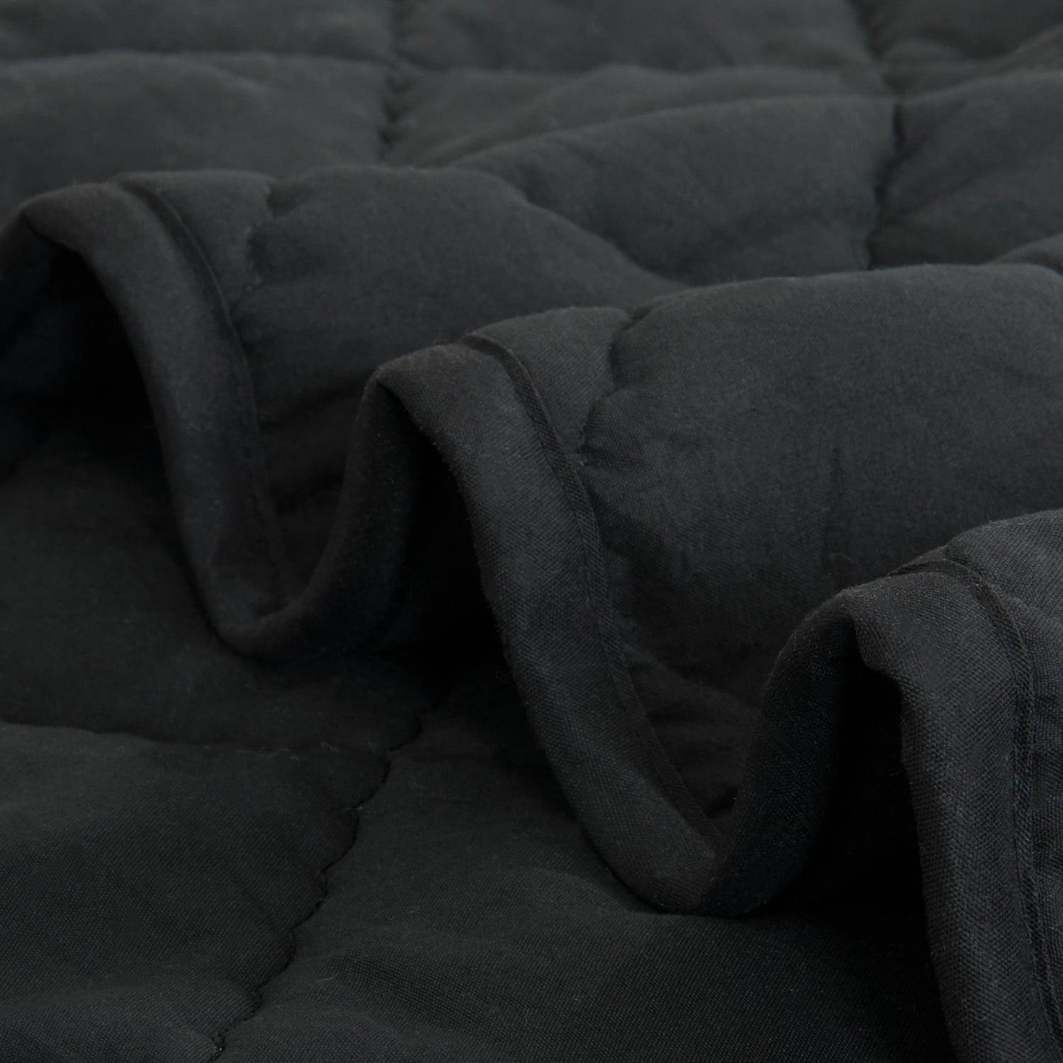Organictune Microfiber Down Alternative Machine Washable Toddler Comforter, Super Soft and Lightweight Kids Crib Quilted Blanket for Stroller, Travel, Dark Gray, 43"x60"