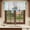 Teal, variant on Country Truck Dogs Valances for Windows, Decorative Rod Pocket Window Valance Curtains, Vintage Animals Paw Text Wooden Plank Short Curtain Drapes for Kitchen/Living Room, 2 Panels, 42" W x 12" L