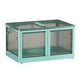 thumbnail image 1 of Armario de ropa portátil BLESIY Contenedor de almacenamiento plegable con ruedas guardarropa azul, 1 of 8