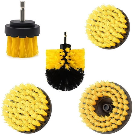 5Pcs Multifunctional Tile Gap Cleaning Drill Brush SetFor Home and Auto