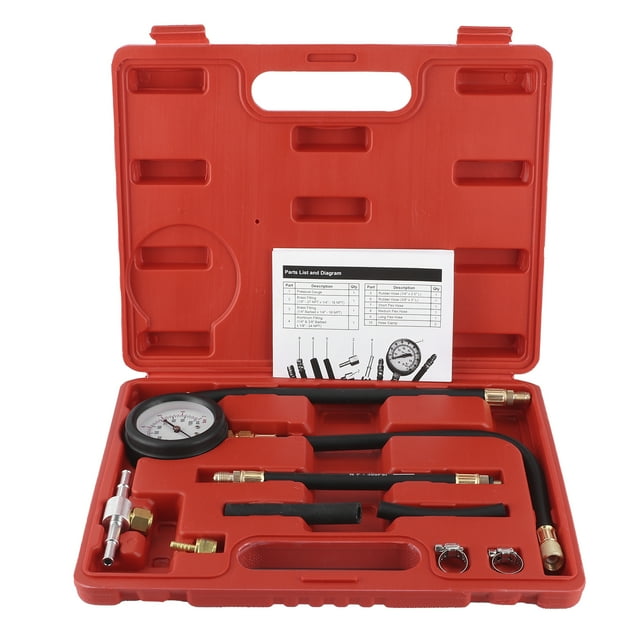 Testeur de Pression de Carburant, Testeur d'Injection de Carburant avec Manomètre Expérience Inégalée