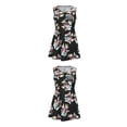 thumbnail image 3 of Sonducket Camisa de enfermera de maternidad para mujer blusa de lactancia manga cuello negro METRO 2piezas, 3 of 6