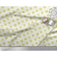 thumbnail image 2 of Soimoi Moss Georgette Fabric Dot & Snow Flakes Floral Print Sewing Fabric Yard 42 Inch Wide, 2 of 3